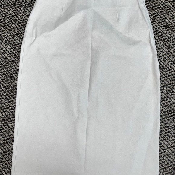 JARBO STRETCH PENCIL SKIRT - YOU CHOOSE BLACK, WHITE OR SOFT BLUE WOMENS 6 US - Picture 2 of 4